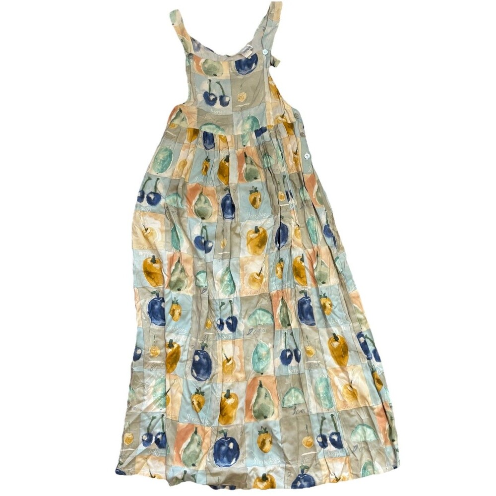 Vintage Fruit Print Dress